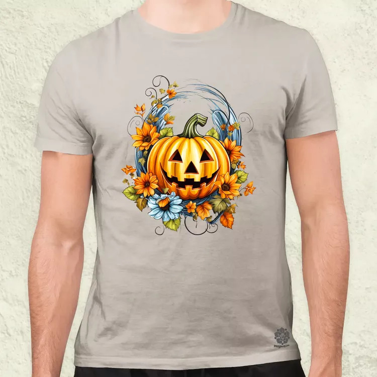 Halloween tök v7 férfi póló