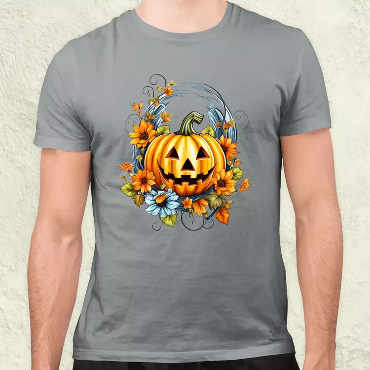 Halloween tök v7 férfi póló