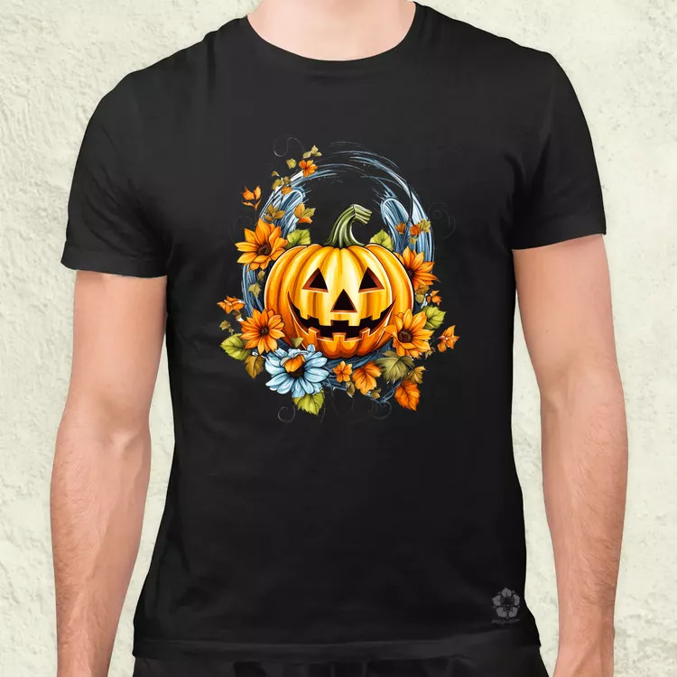 Halloween tök v7 férfi póló
