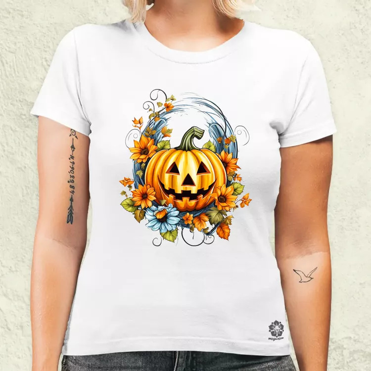 Halloween tök v7 női póló