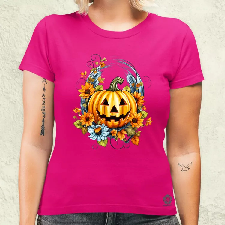 Halloween tök v7 női póló