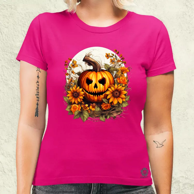 Halloween tök v8 női póló