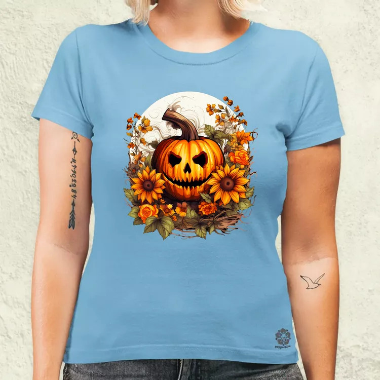 Halloween tök v8 női póló