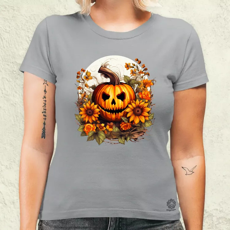 Halloween tök v8 női póló
