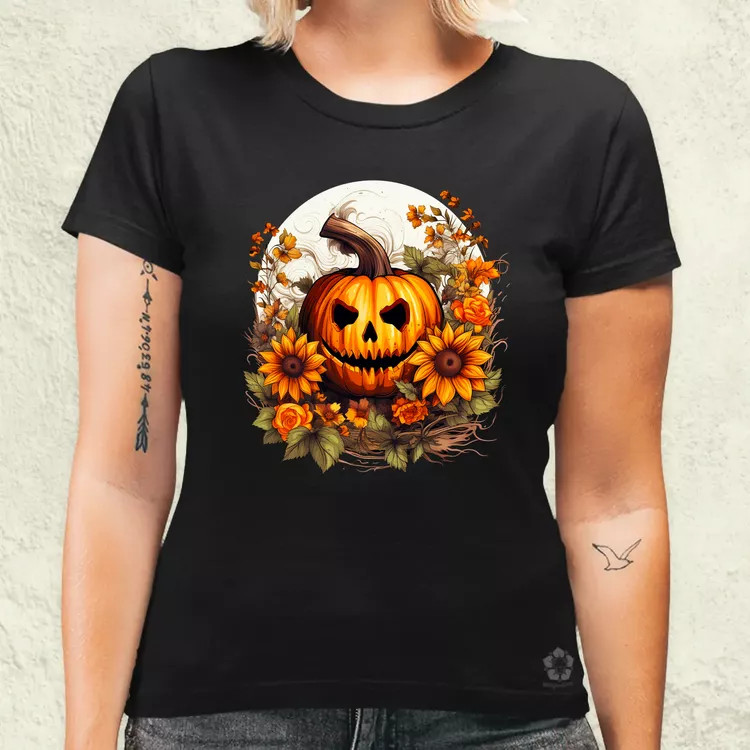 Halloween tök v8 női póló