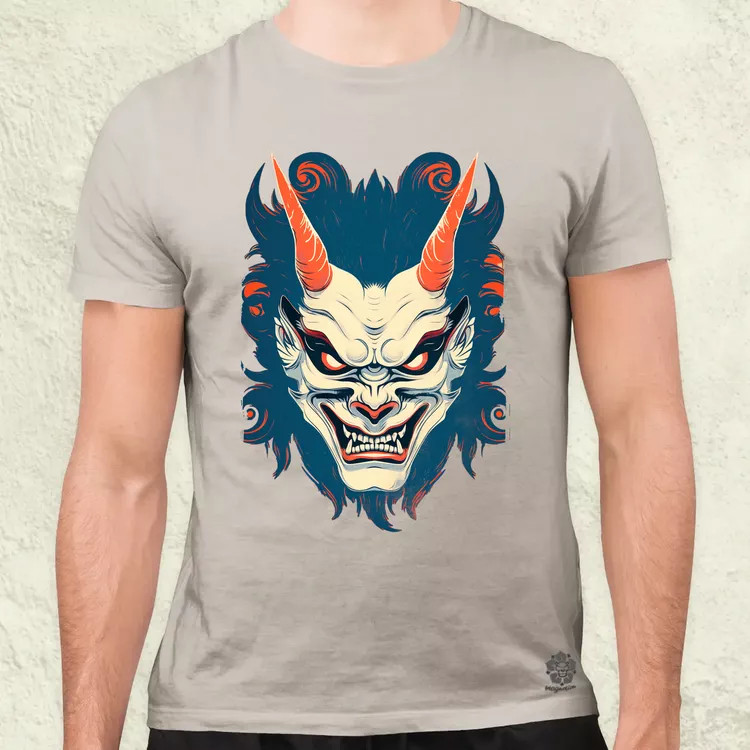 Hannya maszk fantázia v3 férfi póló