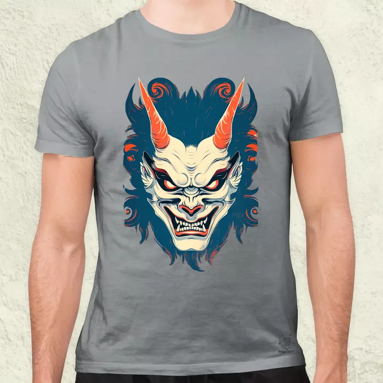 Hannya maszk fantázia v3 férfi póló