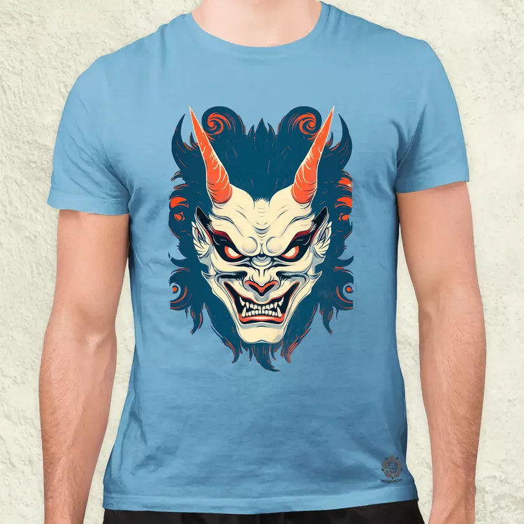 Hannya maszk fantázia v3 férfi póló