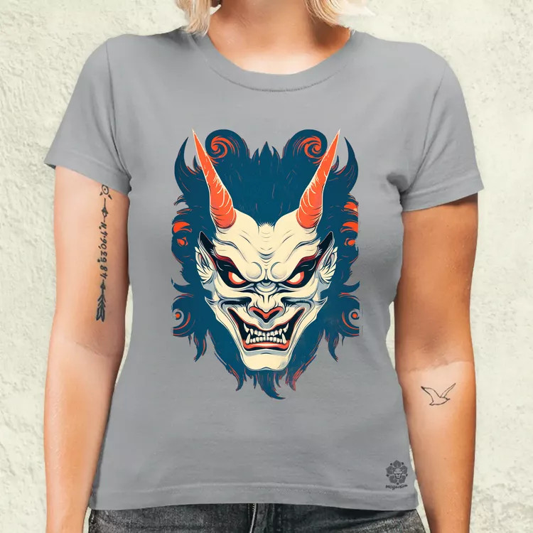 Hannya maszk fantázia v3 női póló