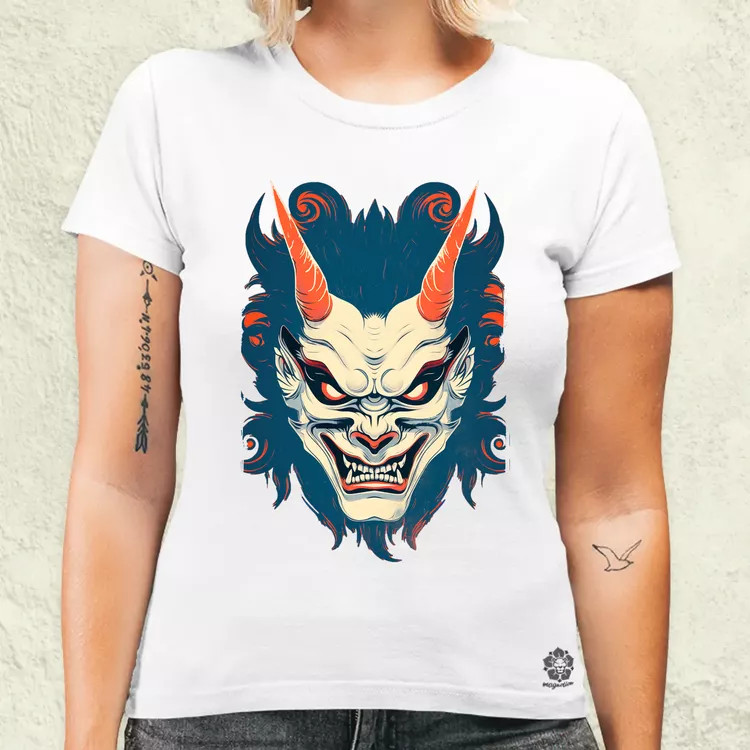 Hannya maszk fantázia v3 női póló