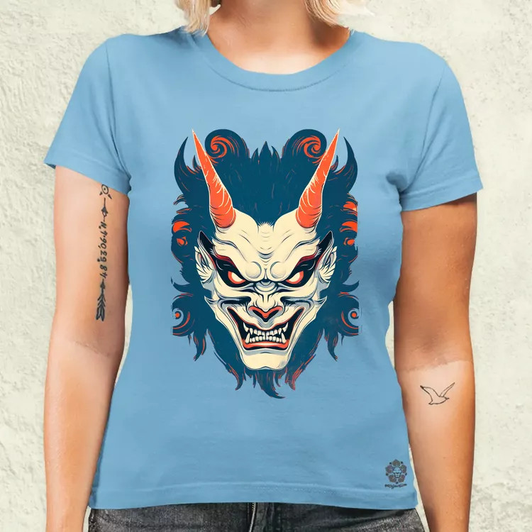 Hannya maszk fantázia v3 női póló