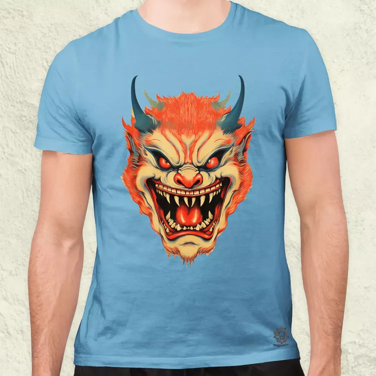 Hannya maszk fantázia v5 férfi póló