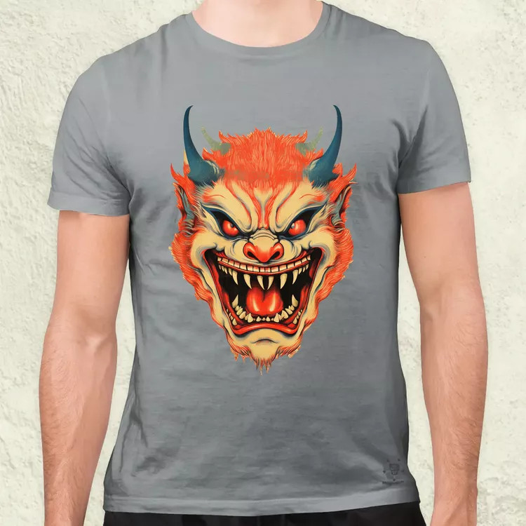 Hannya maszk fantázia v5 férfi póló