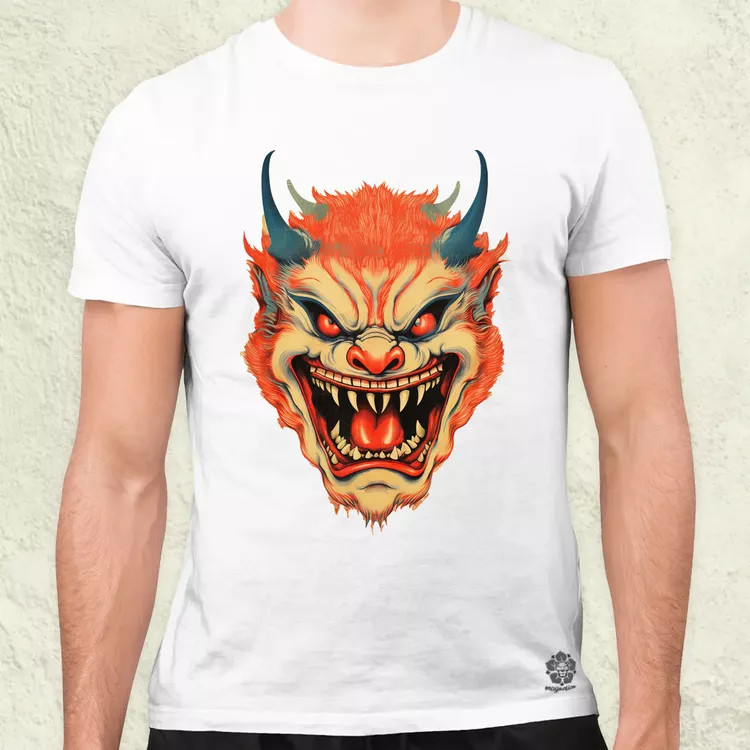 Hannya maszk fantázia v5 férfi póló