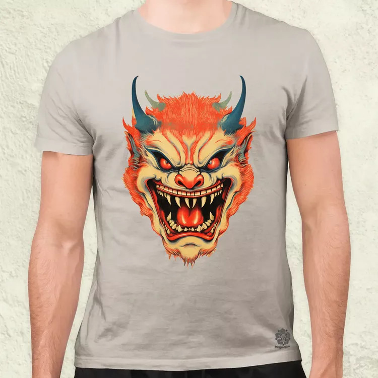 Hannya maszk fantázia v5 férfi póló
