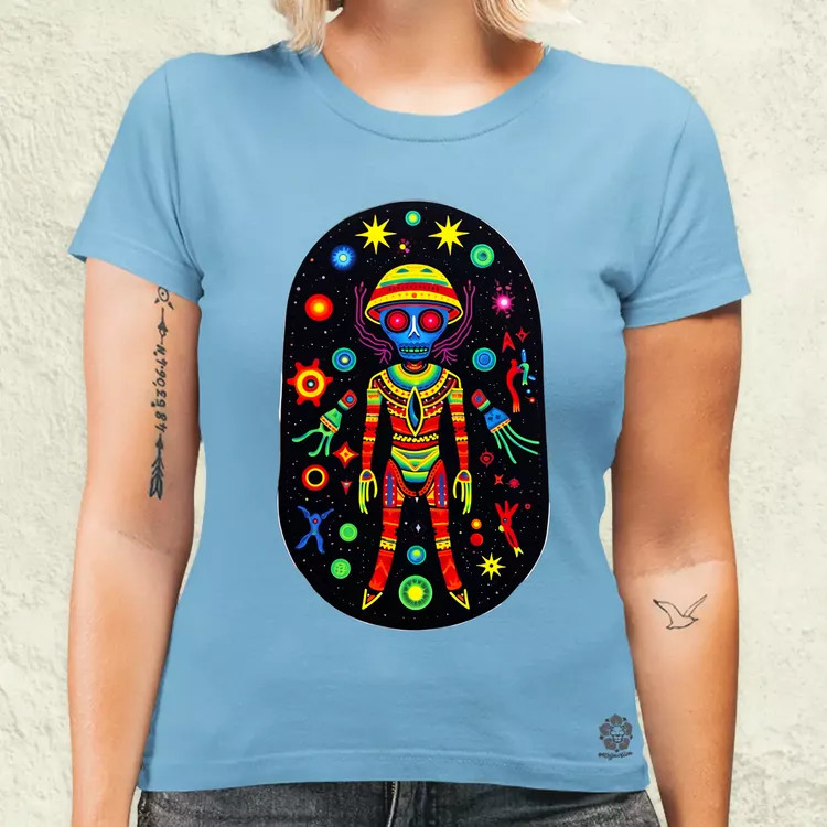 Huichol mágikus idegenek v2 női póló