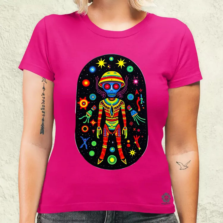 Huichol mágikus idegenek v2 női póló
