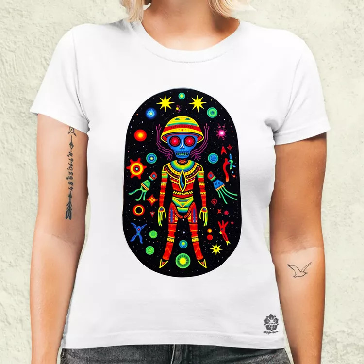 Huichol mágikus idegenek v2 női póló