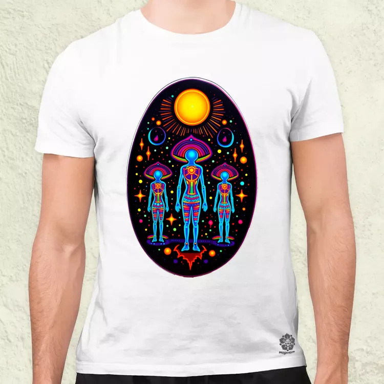 Huichol mágikus idegenek v4 férfi póló