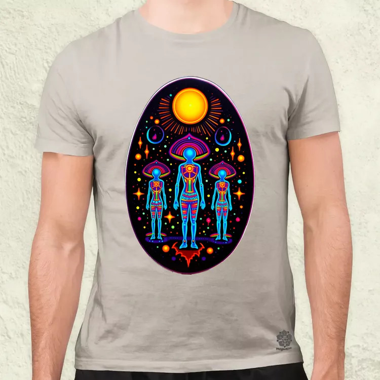 Huichol mágikus idegenek v4 férfi póló