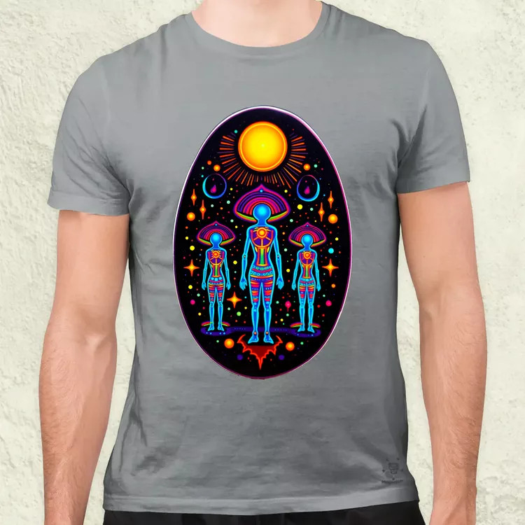 Huichol mágikus idegenek v4 férfi póló