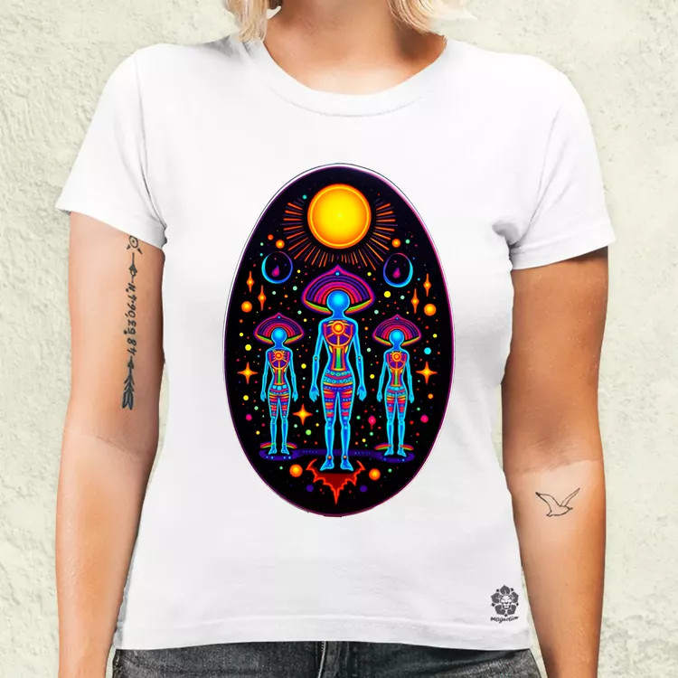 Huichol mágikus idegenek v4 női póló