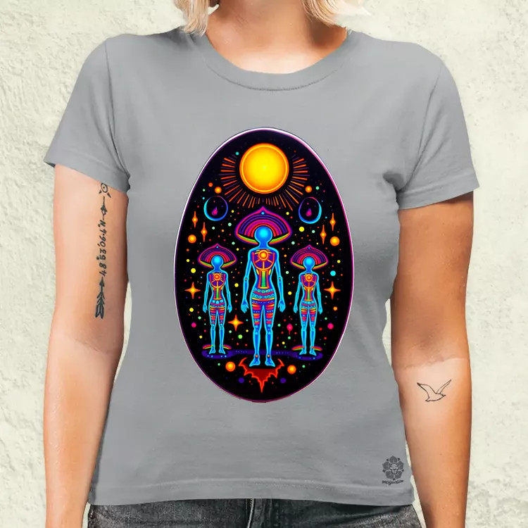 Huichol mágikus idegenek v4 női póló