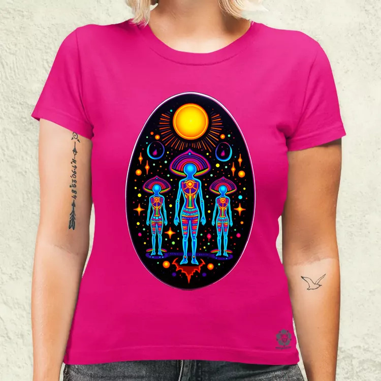 Huichol mágikus idegenek v4 női póló