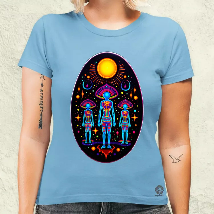 Huichol mágikus idegenek v4 női póló