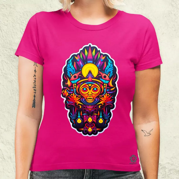 Huichol mágikus idegenek v6 női póló