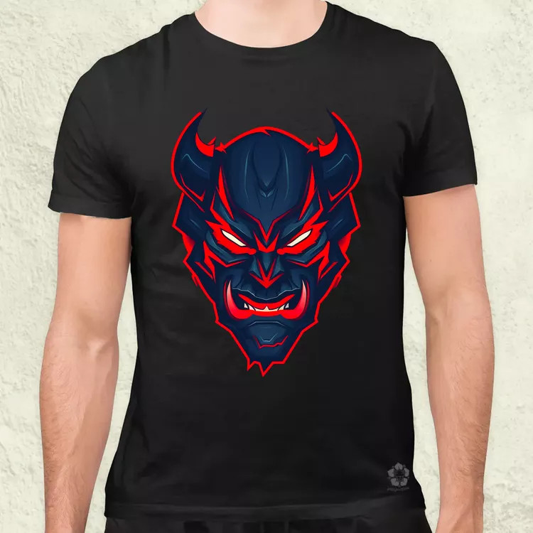 Ördög arc v1 férfi póló