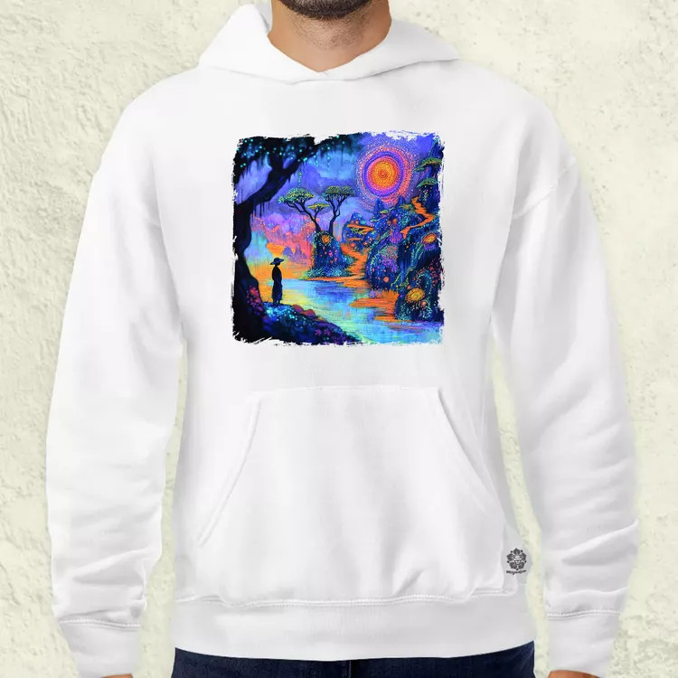 Ayahuasca utazás v3 férfi pulóver