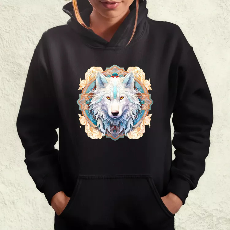 Farkas mandala fantázia v2 női pulóver
