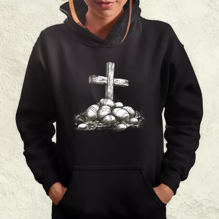 Húsvéti kereszt rajz v3 női pulóver