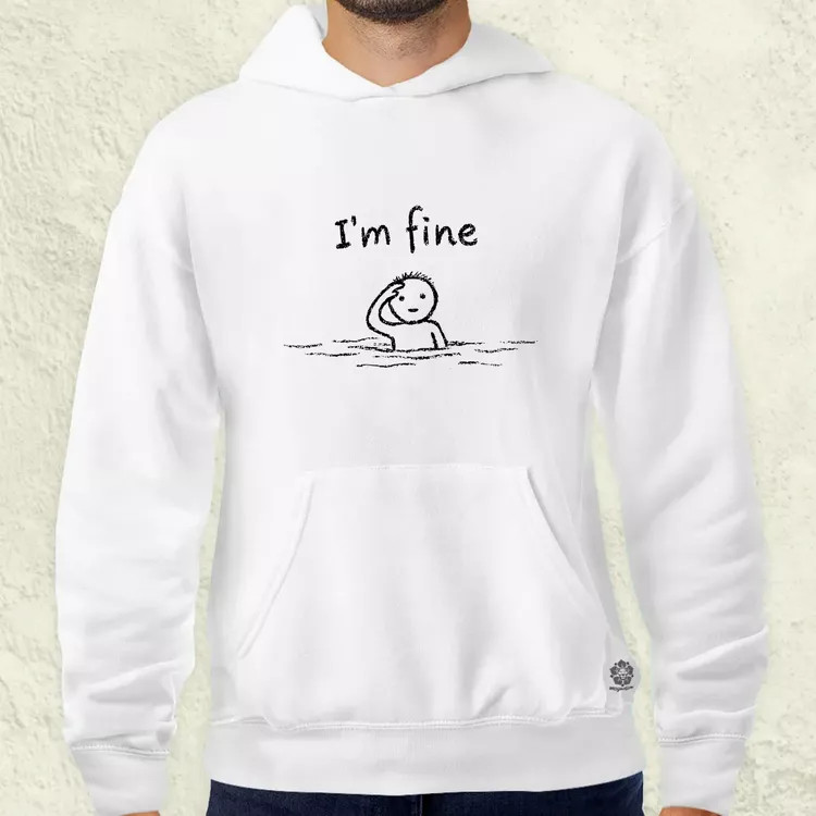 I'm fine férfi pulóver