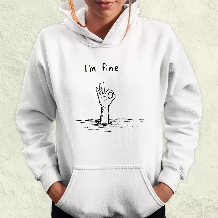I'm fine jel női pulóver