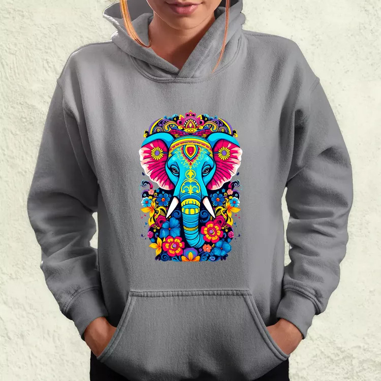Mandala elefánt v1 női pulóver