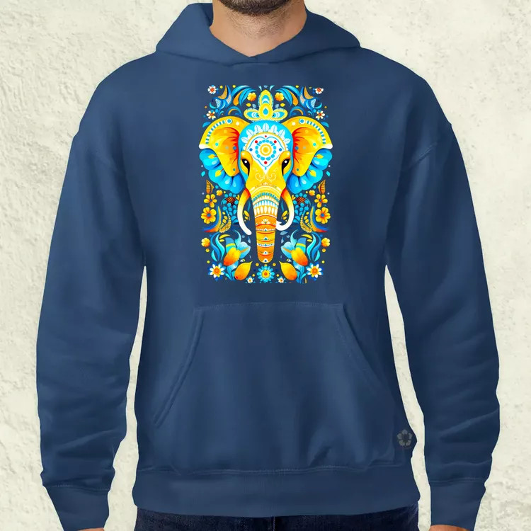 Mandala elefánt v2 férfi pulóver