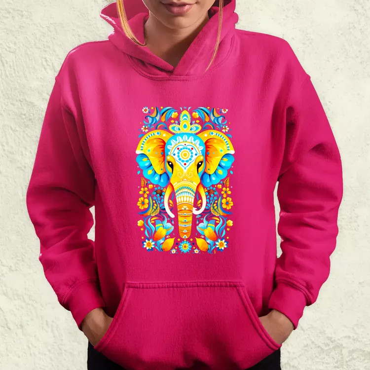 Mandala elefánt v2 női pulóver