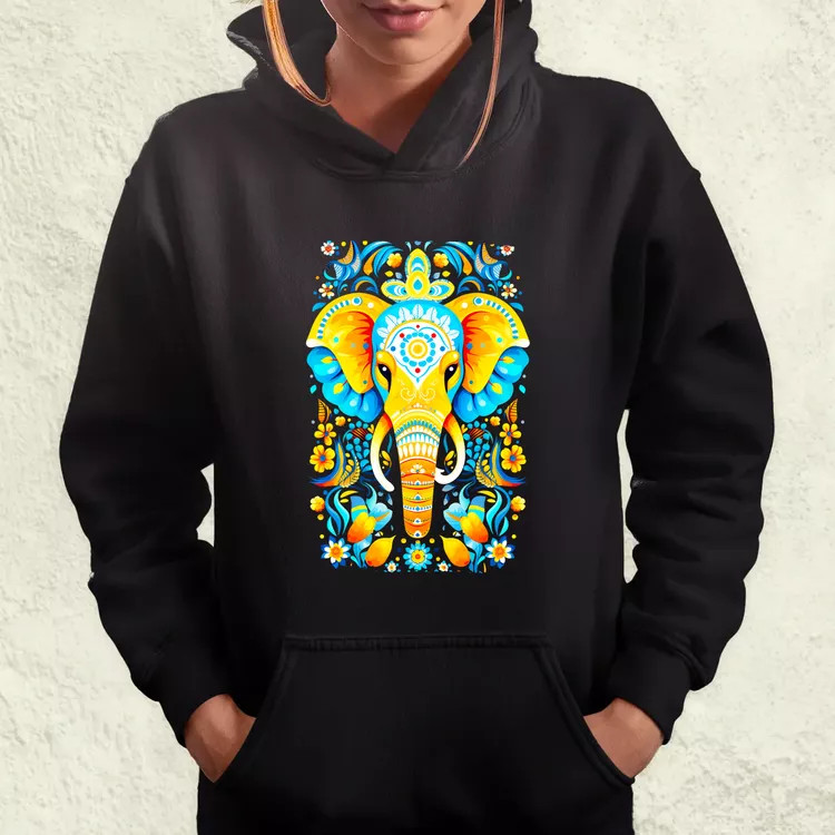 Mandala elefánt v2 női pulóver