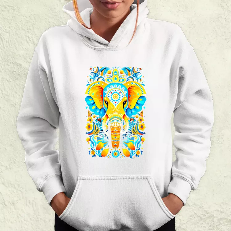 Mandala elefánt v2 női pulóver