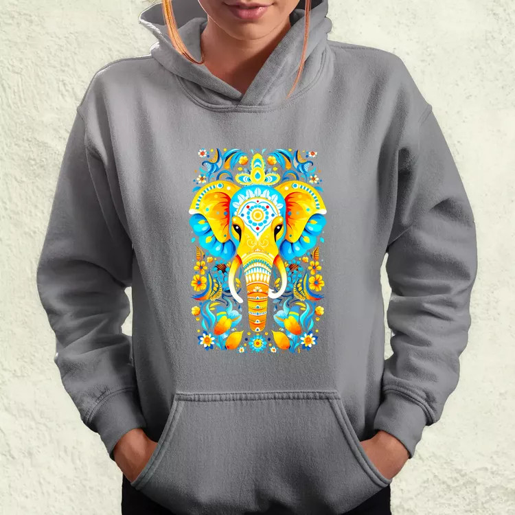 Mandala elefánt v2 női pulóver