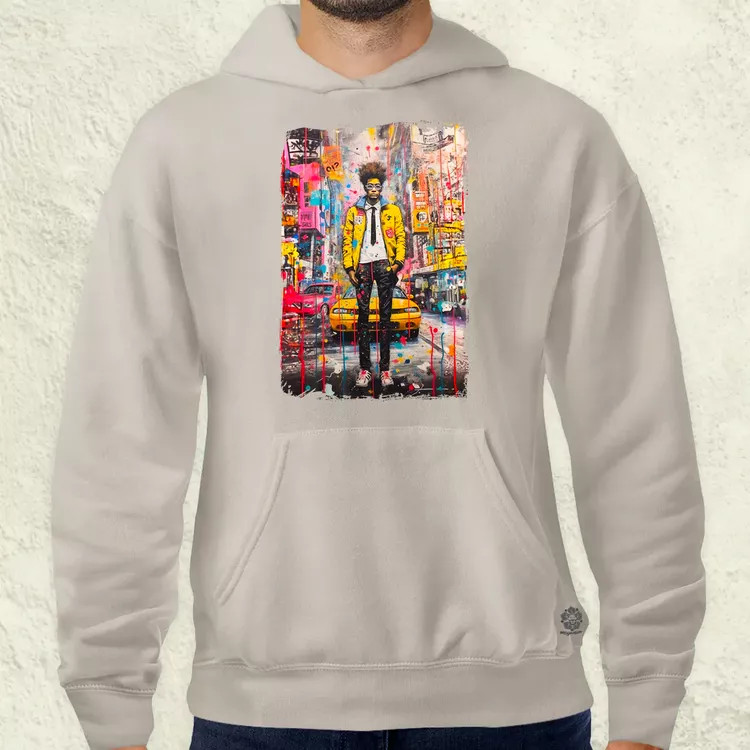 NYC napfelkelte Basquiat graffiti v2 férfi pulóver