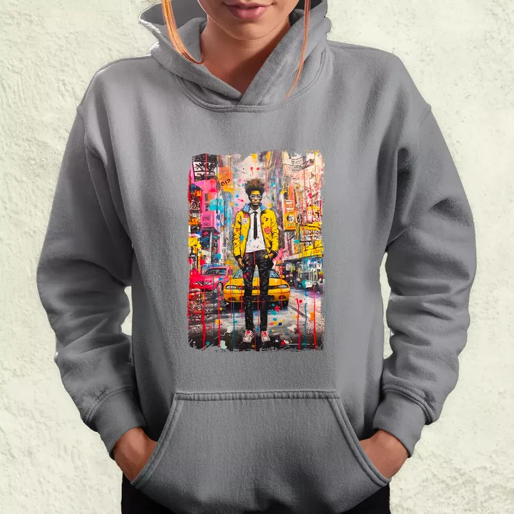 NYC napfelkelte Basquiat graffiti v2 női pulóver