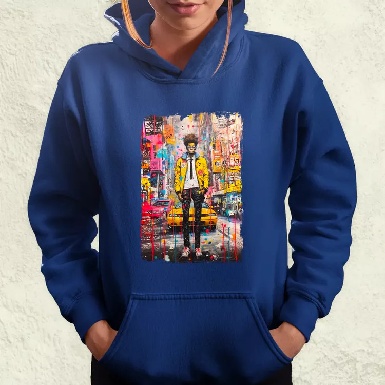 NYC napfelkelte Basquiat graffiti v2 női pulóver