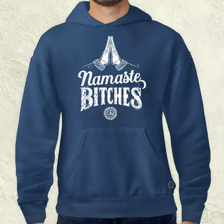 Namaste bitches férfi pulóver