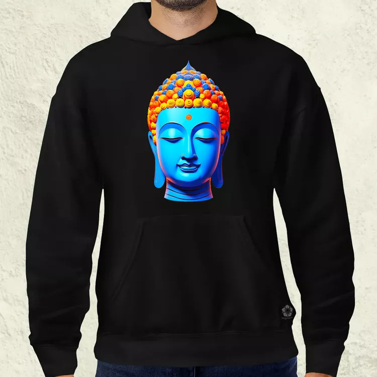 Pop art Buddha szobor v2 férfi pulóver