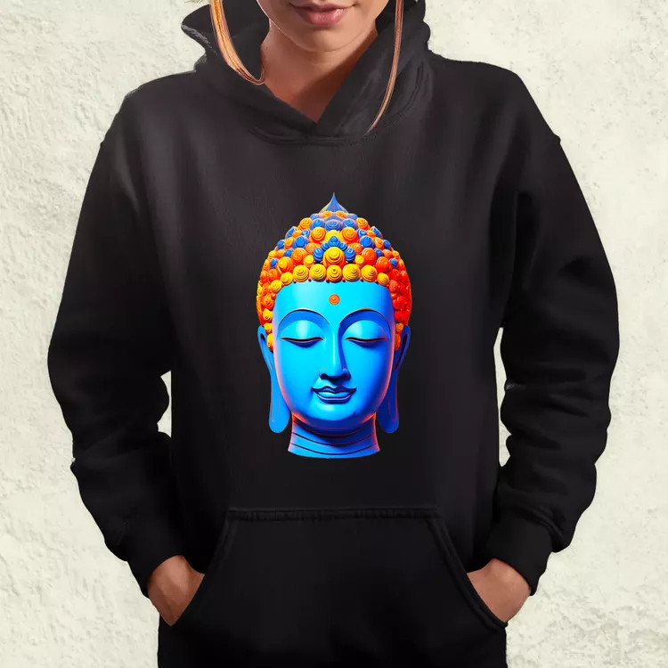 Pop art Buddha szobor v2 női pulóver
