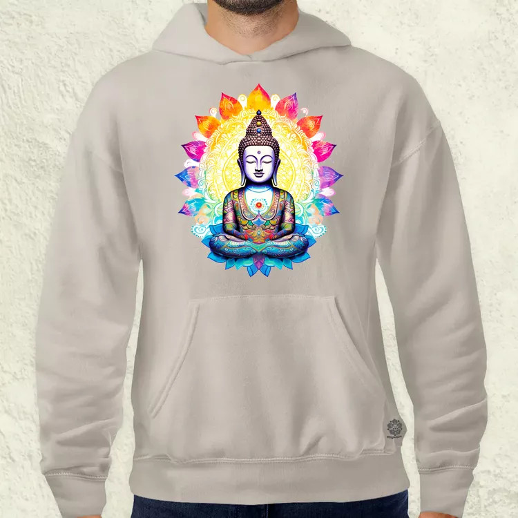 Pszichedelikus Buddha v1 férfi pulóver