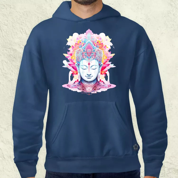 Pszichedelikus Buddha v10 férfi pulóver
